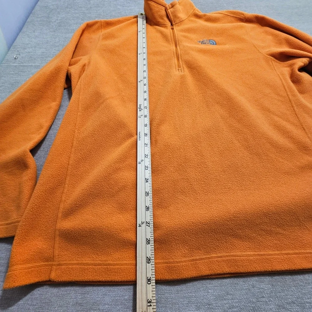 The North Face 1/4 Zip Fleece Pullover Mens XXL Orange TKA 100 NF00C744